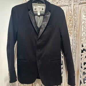 Diesel Black Sport Coat Blazer